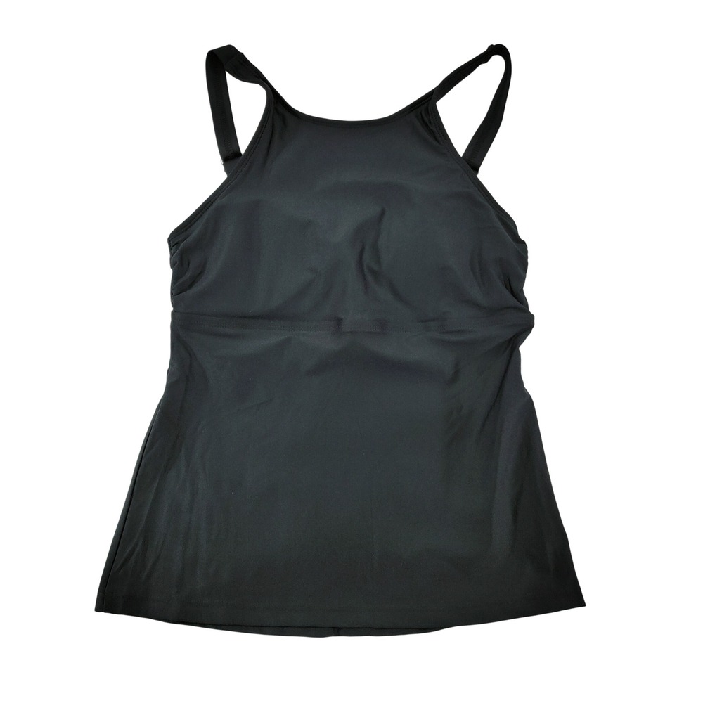 Next by Athena Black High Neck Tankini Swim Top Size XS‎